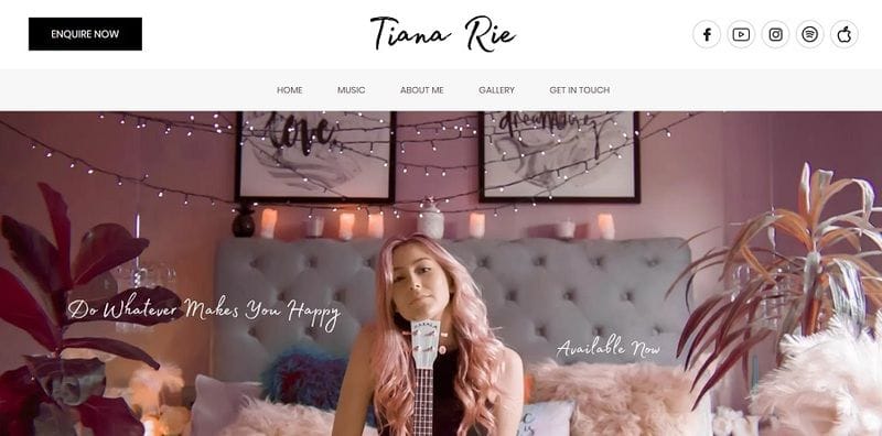 New Website launched for Tiana Rie - Professional Singer & DJ New Website launched for Tiana Rie - Professional Singer & DJ